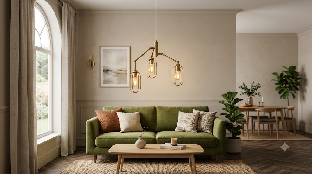 Brass Pendant Lamps Neodeco Kitchen Lighting